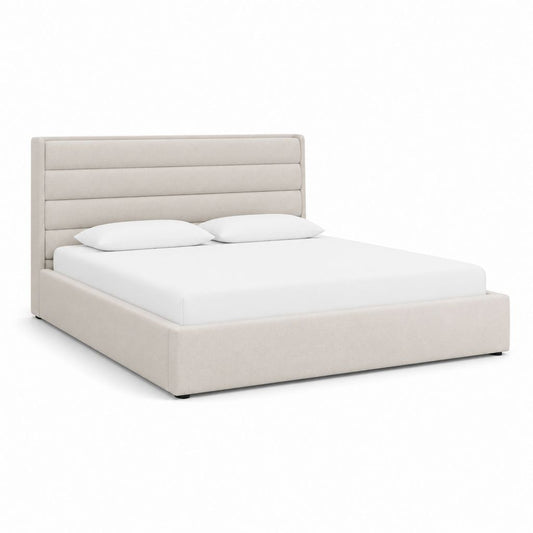 Polsterbett Doppelbett Beige Polyester Rechteckig 180 x 200 cm